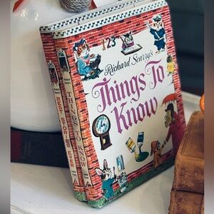 2 Vintage Children’s Stories Hardback Books. Richard Scarry 9.5”x11” 1971